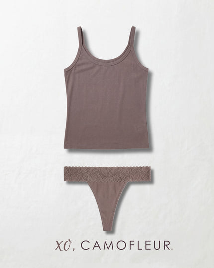Limited Edition XO Thong + Scoop Tank in True Taupe