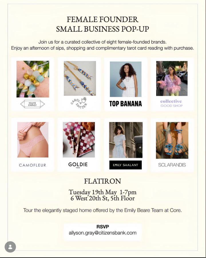 Female Founder Small Business Pop-Up