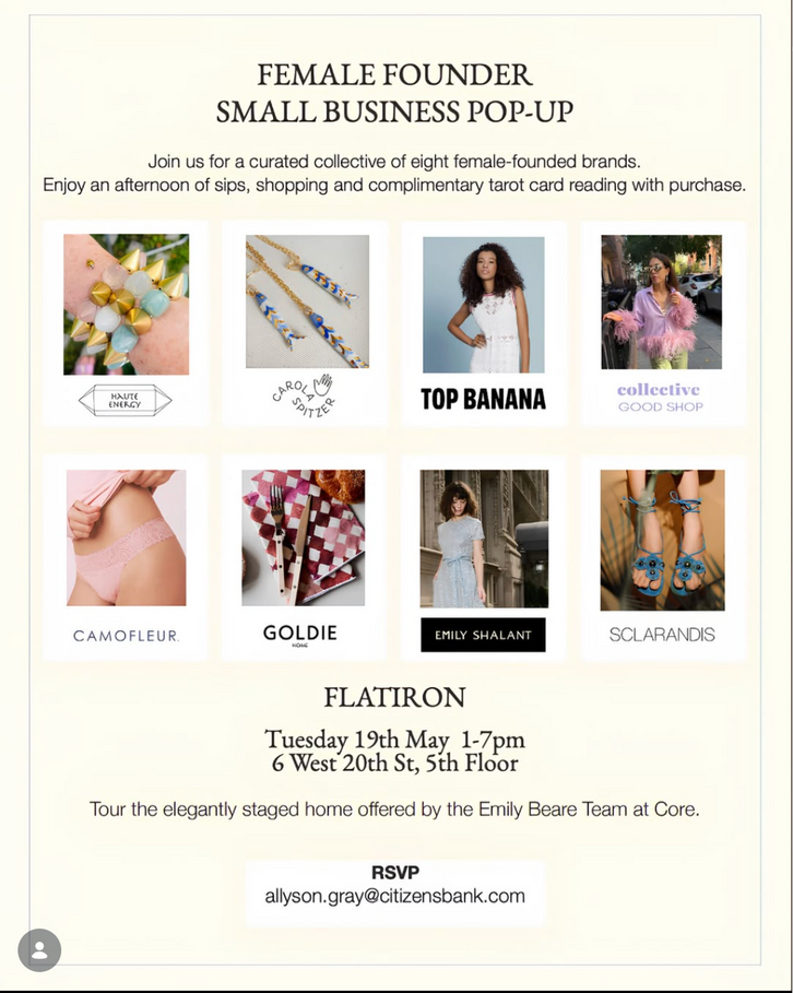 Female Founder Small Business Pop-Up