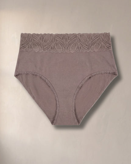 Signature High Cut Brief in True Taupe