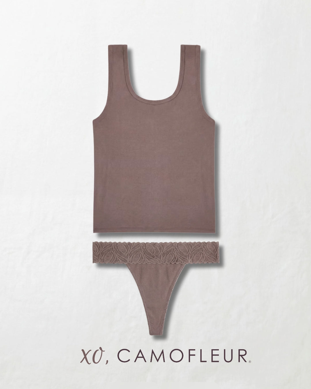 Limited Edition XO Thong + Classic Tank in True Taupe