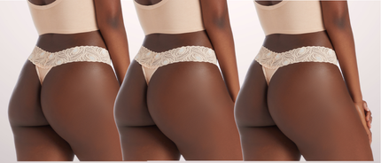 Dune Beige Thong Trio