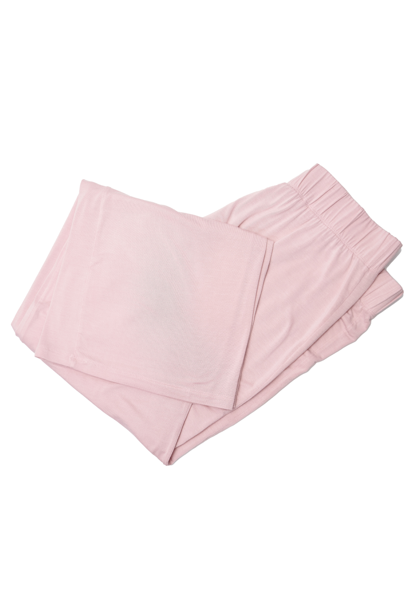 camofleur ballet pink lounge pants folded neatly