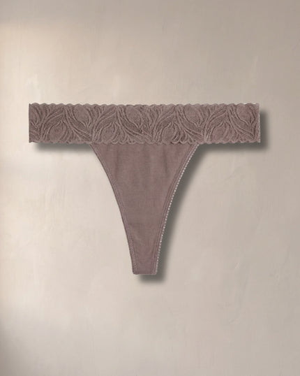 Signature Thong in True Taupe