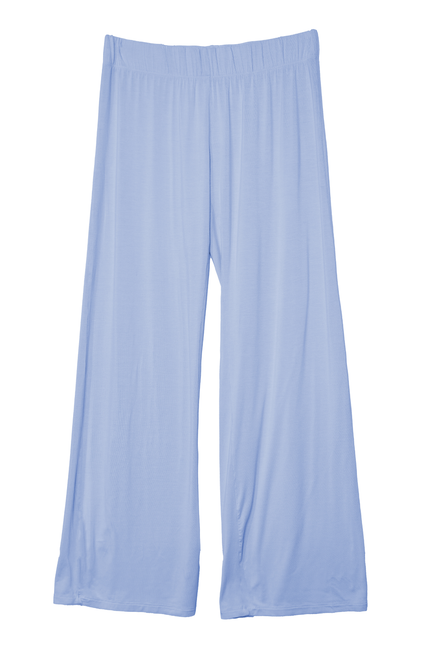 Bamboo Pants + Fitted Long Sleeve in Chambray Blue