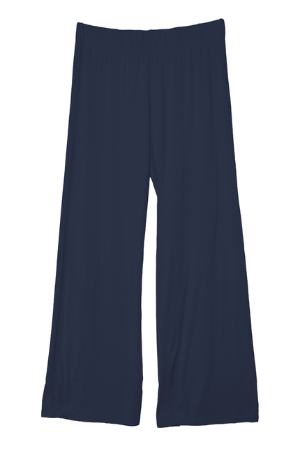 Bamboo Pants + Fitted Long Sleeve in Navy Blue